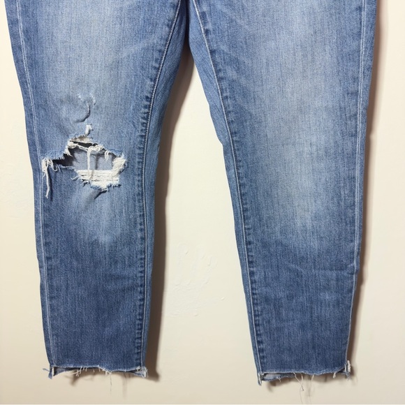 Madewell The High Rise Slim Boyjean Blue Women Size 27 - Picture 3 of 11